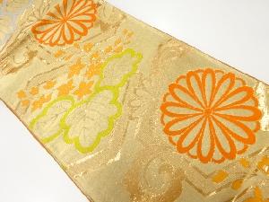 アンティーク 亀甲に菊桐模様織出し袋帯(材料)